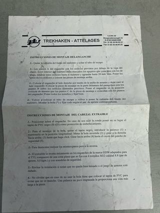 Enganche de remolque con cableado