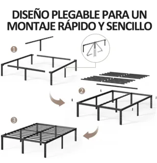 Somier metálico desmontable