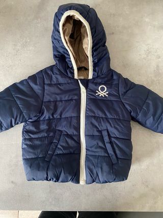 Piumino Benetton blu bambino