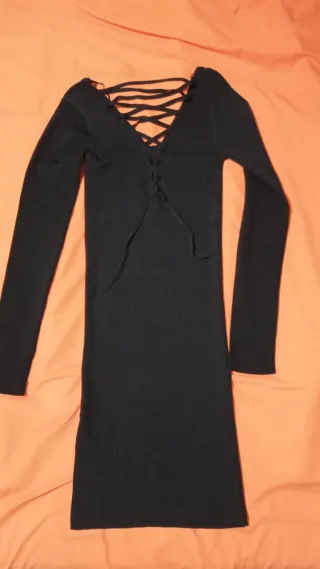 Vestito nero con lacci schiena tg. S