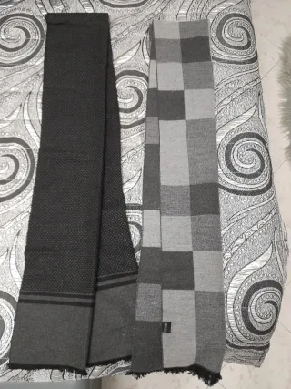 Sciarpe uomo eleganti grigie 1,75 cm