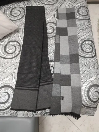 Sciarpe uomo eleganti grigie 1,75 cm