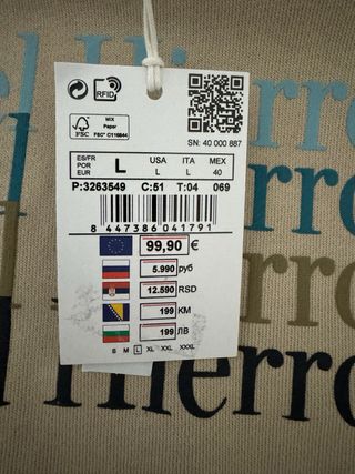 Sudadera Pedro del Hierro Beige Talla L