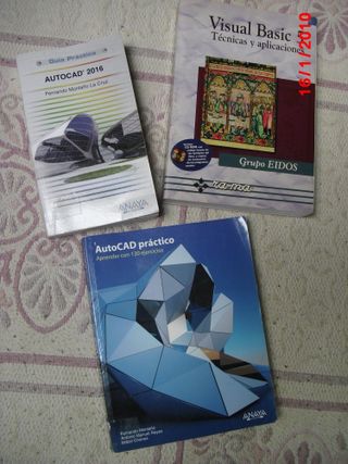 AutoCAD x 5€ los 3 libros de informatica