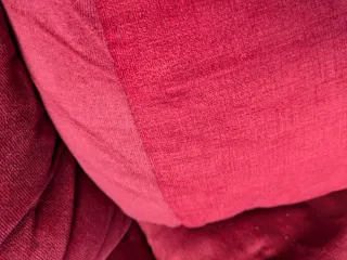 Sofá Chaise Longue Izq Rojo Terciopelo