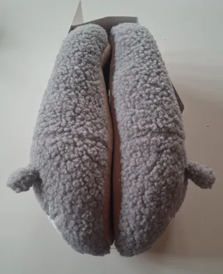 Zapatillas de casa Primark gato gris