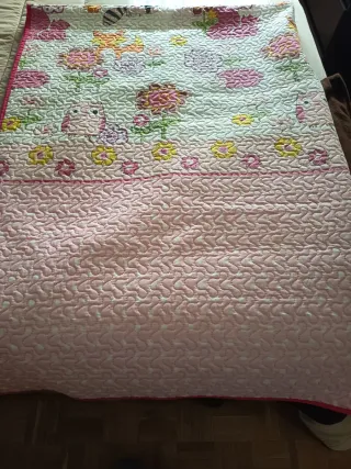 Mantas infantiles con flores