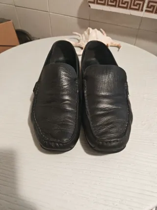 Zapatos Geox Negros Piel Hombre