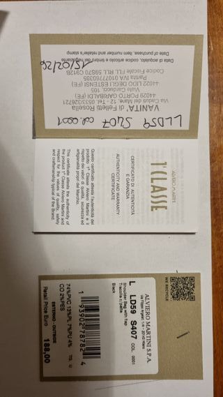 Borsa a tracolla Prima Classe nera e oro