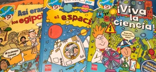 Lote 3 libros SM: Ciencia, Egipto, Espacio.