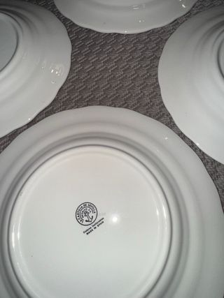 4 Platos Llanos La Cartuja Rosa