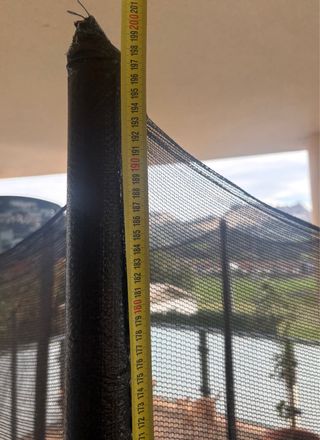 Cama elástica infantil con red de seguridad