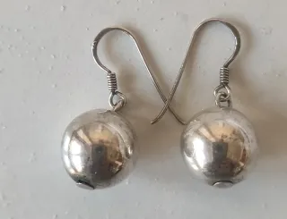 Pendientes Plata Ley Aro y Colgante Rosa