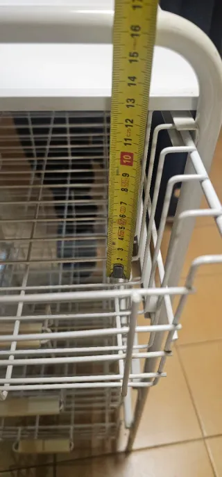 Carrito organizador blanco 4 cestas