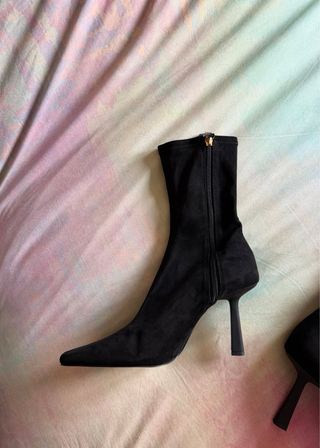 Botines Zara Ante Negro Talla 40