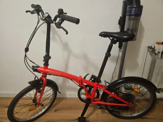 Bicicleta plegable se puede ver y probar