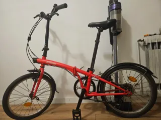 Bicicleta plegable se puede ver y probar