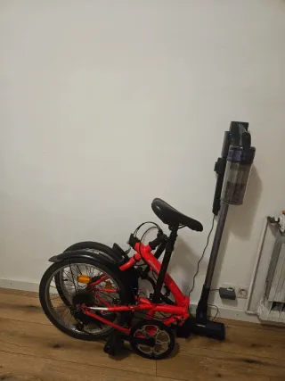 Bicicleta plegable se puede ver y probar