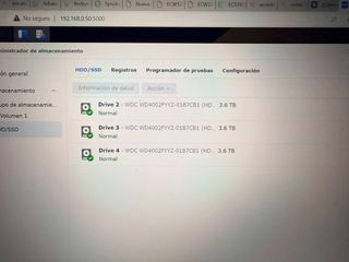 NAS Synology RS815RP+ Servidor + 3 HD WD Gold 4Tb