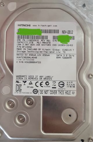 3 x Disco Duro 2TB SATA 3Gbps