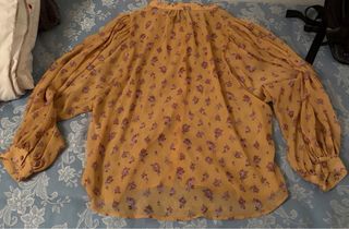 Blusa Estampada Slowlove Amarilla y Morada