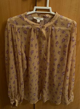 Blusa Estampada Slowlove Amarilla y Morada