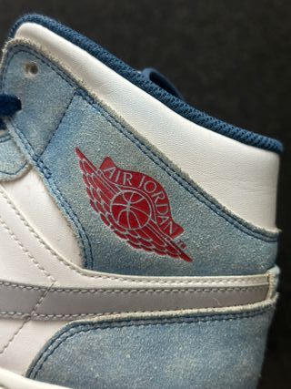 Nike Jordan 1 Mid Scarpa Blu Rosso Taglia 45