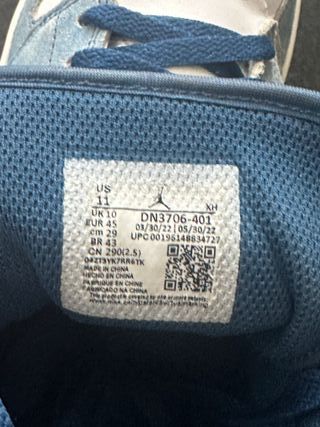 Nike Jordan 1 Mid Scarpa Blu Rosso Taglia 45