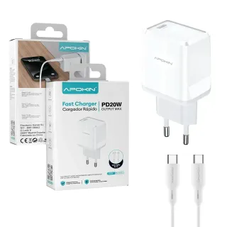 Cargador 20W PD Tipo-C con cable
