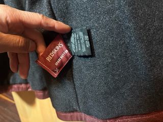 Chaqueta de cuero Redskins Rojo Vino