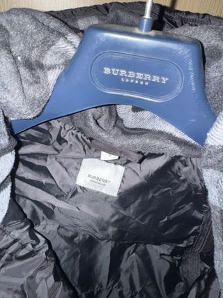 Chaqueta Burberry Puffer Doudoune Negra Talla S