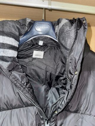 Chaqueta Burberry Puffer Doudoune Negra Talla S