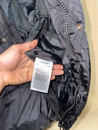 Chaqueta Burberry Puffer Doudoune Negra Talla S