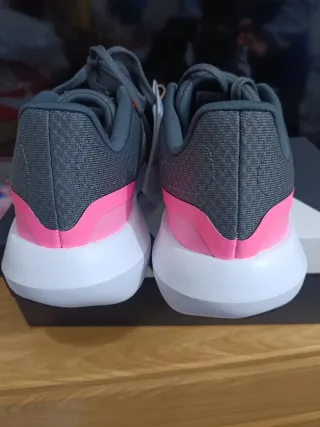 Zapatillas Adidas Runfalcon 3.0 w Grises y Rosas