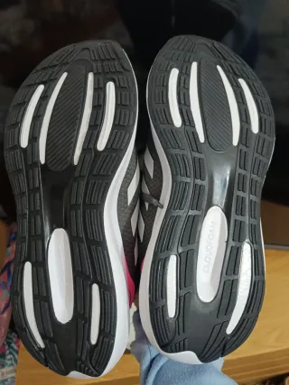 Zapatillas Adidas Runfalcon 3.0 w Grises y Rosas