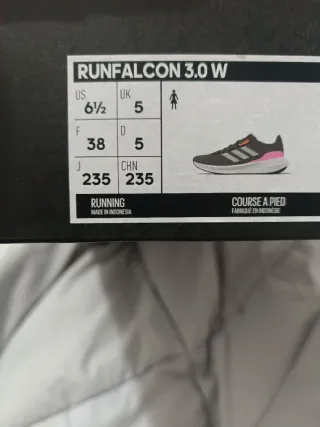 Zapatillas Adidas Runfalcon 3.0 w Grises y Rosas