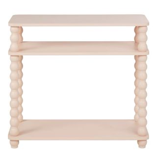 Consola rosa empolvado con pies perlados