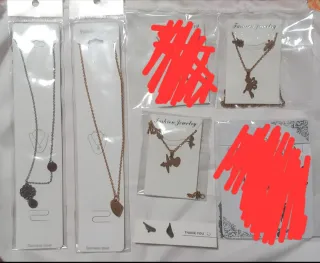 Lote Colgantes y Pendientes Acero Inoxidable