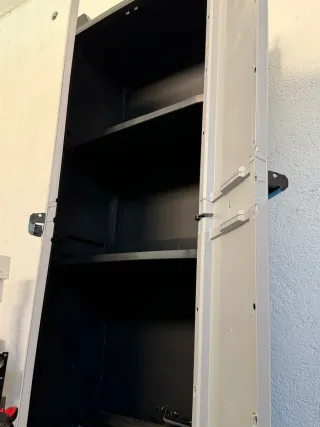 Armario Plástico Negro y Gris