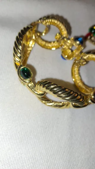 Conjunto Pulsera y Zarcillos elegantes, vintage.