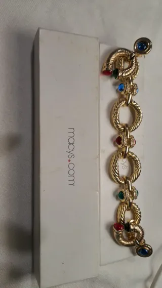 Conjunto Pulsera y Zarcillos elegantes, vintage.