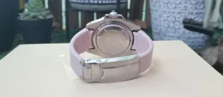 Rolex Reloj Rosa y Plateado