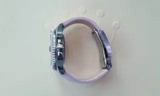 Rolex Reloj Rosa y Plateado