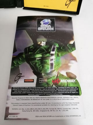 Maximum Force Sega Saturn Juego