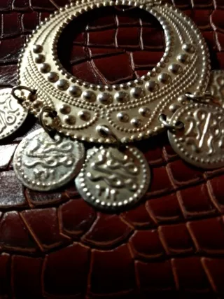 Pendientes danza del vientre con monedas