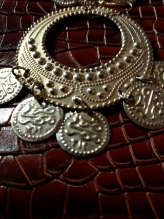 Pendientes danza del vientre con monedas