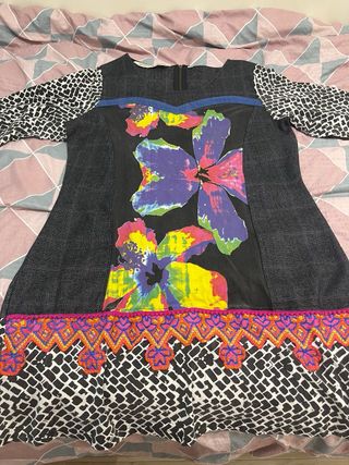 Vestido estampado floral multicolor