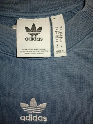 Jersey Adidas Azul con Rayas Blancas