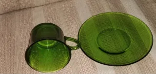 6 Juegos desayuno Duralex cristal verde