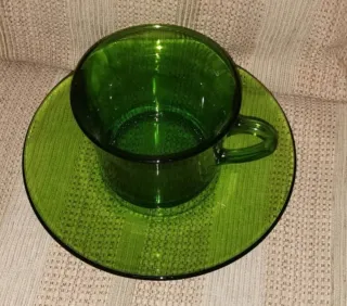 6 Juegos desayuno Duralex cristal verde